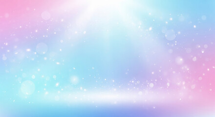 Gentle pastel gradient with glowing particles for dreamy or festive designs