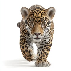 Obraz premium Hyperrealistic image of a jaguar cub in natural habitat gigapixel standard scale wildlife photography