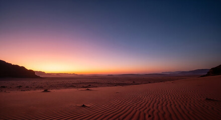 Soft gradient desert sunset sky with natural colors and smooth copy space