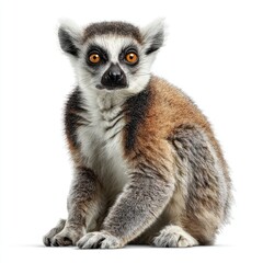 Obraz premium Detailed hyperrealistic image of a lemur studio environment gigapixel standard scale unique perspective