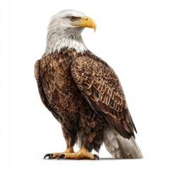 Fototapeta premium Detailed hyperrealistic image of an eagle in its natural habitat gigapixel quality majestic wildlife photography