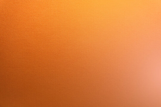 Bright sunset orange paint on rough grain texture paper background with space minimal style 