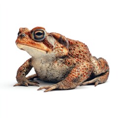 Detailed hyperrealistic image of a toad in a natural setting gigapixel quality close-up view wildlife photography