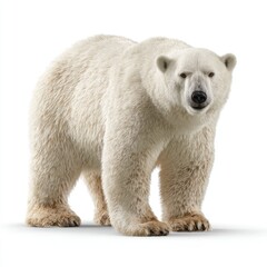 Stunning hyperrealistic polar bear portrait arctic environment gigapixel scale wildlife photography detailed close-up view