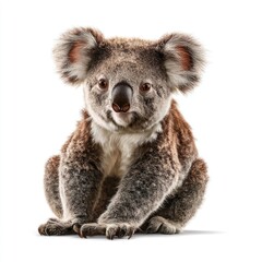 Hyperrealistic koala portrait in natural habitat australia wildlife photography detailed close-up nature's beauty