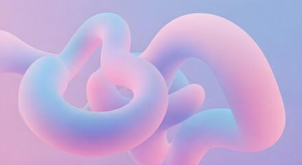 Soft 3D Abstract Fluid Background