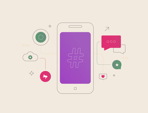 Social media automation boosts user engagement with cloud-based hashtag strategy, content scheduling. Social media marketing with performance analytics for viral growth and user interaction - Powered by Adobe