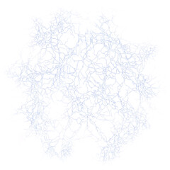 White lightning bolt pattern on black background isolated on a transparent background