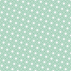 Seamless geometric pattern with diamond shapes in pastel green