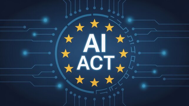 Ai act concept shows the european union regulation of artificial intelligence