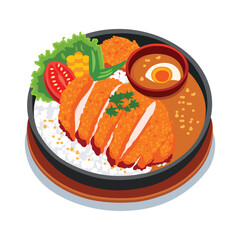 Katsu Don with Soft-Boiled Egg