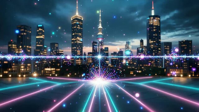 Two glowing jack-o'-lanterns hanging from mossy trees in a mystical, foggy forest during Halloween. - Powered by Adobe