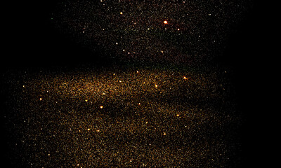 Futuristic background with interstellar gas and particle formations.