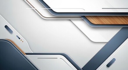 Abstract geometric shapes and lines on a white background.