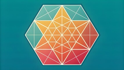 Geometric Prism Gradient — Translucent Polygon Background