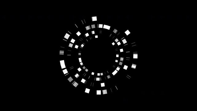 3 HUD circle interfaces over black background