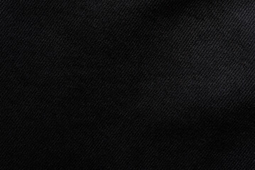 Black denim fabric texture background