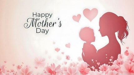 Happy Mother’s Day Greeting Illustration