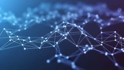 Fast turquoise neon data stream running through 3D geometric tunnels, showing real-time futuristic processing.