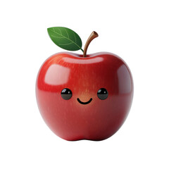 3D Cute Red Apple Character