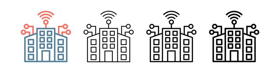Smart City Icon Collection Set Different Style