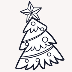 luxury Christmas vector icons ,nostalgic holiday doodle icons