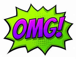 Comic Book Expression - OMG.