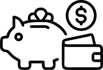Modern Communication and Messaging Vector Icons Set  Outline Style, Outline Communication Icons Pack  Chat, Message, Email, Call, and Social Media Symbols