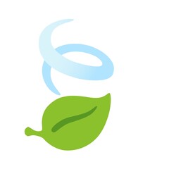 vector illustration of a green leaf