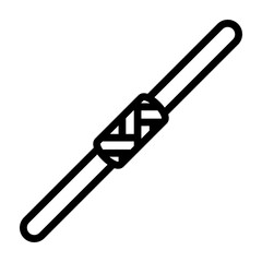Bo Staff Vector Line Icon Design