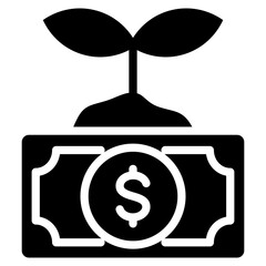 Money Growth Plant Icon