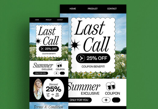White Geometric Simple Playful Email Newsletter