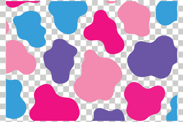 Abstract colorful fluid shape pattern