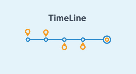Infographic depicting a visual timeline with milestones and key moments marked