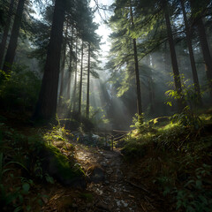 Fototapeta premium morning in the forest