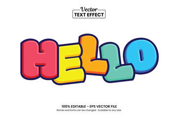 Retro vintage text effect, Editable text effect