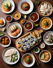 A Feast of Asian Delights: Sushi, Curry, and More