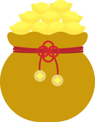 Fortune Abundance Gold Coin Wealth Pouch