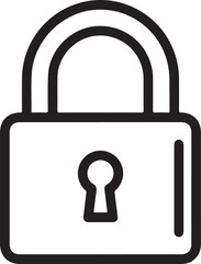 Padlock icon vector for web and mobile app
