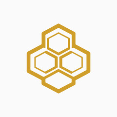 collagen icon a honeycomb like structure template