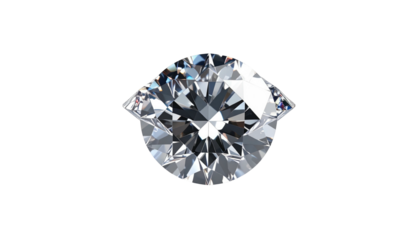 Brilliant round cut gem on black background, exhibiting dazzling reflections, facets, and light play