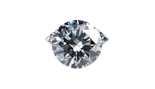 Brilliant round cut gem on black background, exhibiting dazzling reflections, facets, and light play - Powered by Adobe