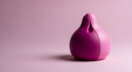 Minimalist studio shot with vibrant foreground object, High-key image with pastel background and deep accent color, Soft, clean composition emphasizing tender and caring mood, Commercial-quality close