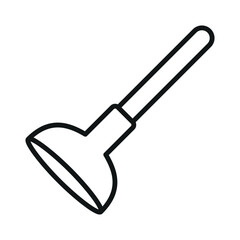 toilet plunger icon vector design template