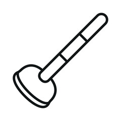 toilet plunger icon vector design template