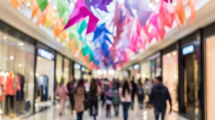 palette. Abstract colorful lights and shapes create a vibrant yet soft artistic representation of shopping. STEM education sheets.