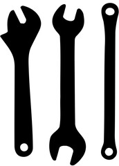 wrench and screwdriver vector