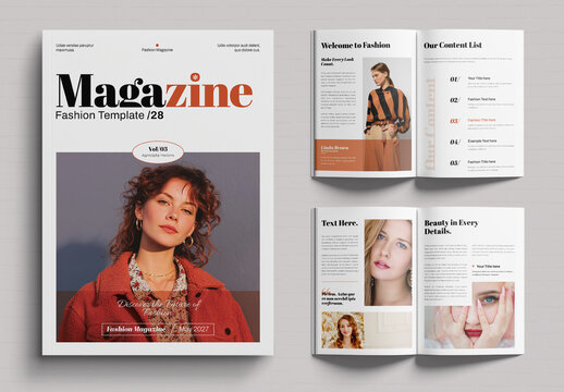 Elegant Fashion Magazine Template