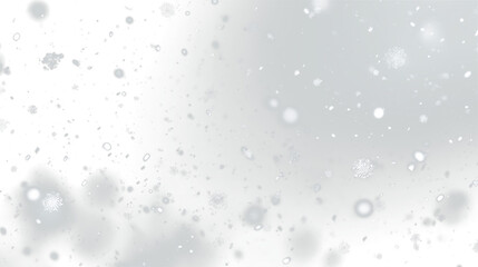 画面右から強い光_降り続ける雪_透過素材