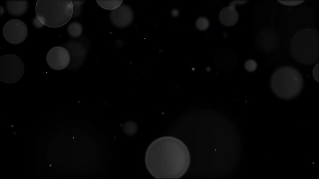 Bokeh Dust Paticles over black background